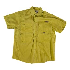 Columbia Bright Yellow Fishing Shirt Size Small New without Tags